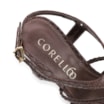 Sandália Couro Python Marrom - imagem 7
