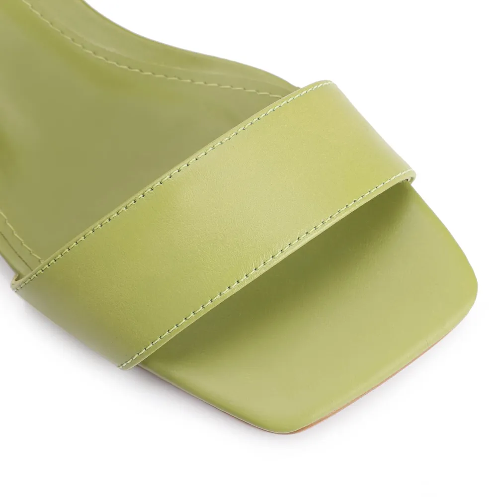 Sandália Couro Verde - imagem 6