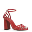 Sandália Couro Vermelho - imagem 1