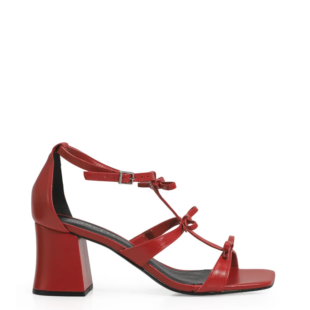 Sandália Couro Vermelho - imagem 2