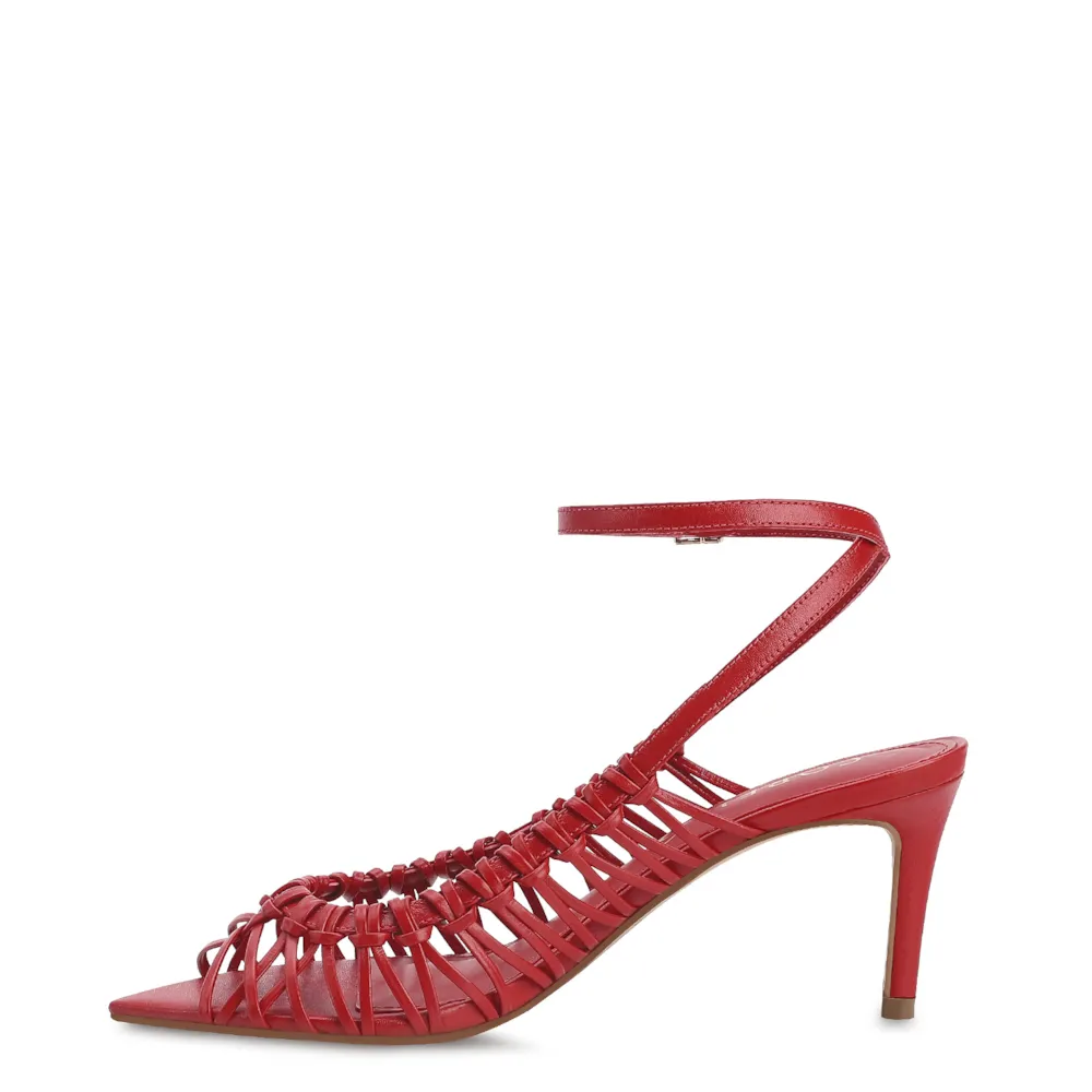 Sandália Couro Vermelho - imagem 4