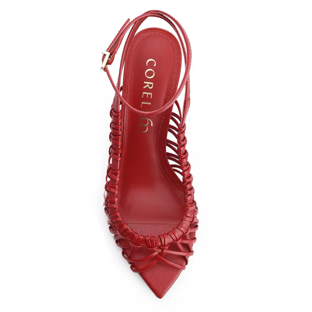Sandália Couro Vermelho - imagem 5