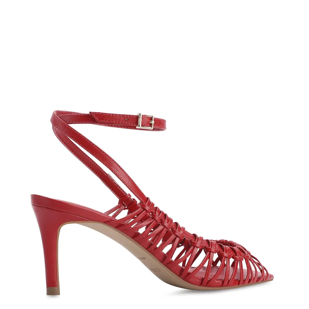 Sandália Couro Vermelho - imagem 3