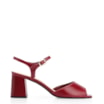 Sandália Couro Vermelho Cereja - imagem 2