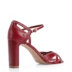 Sandália Couro/Verniz Vermelho Cereja - imagem 4