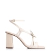 Sandália Estrela Do Mar Couro/Ráfia Off White - imagem 2