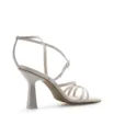 Sandália Feminina Tiras Couro Off White - imagem 3