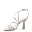 Sandália Feminina Tiras Couro Off White - imagem 4