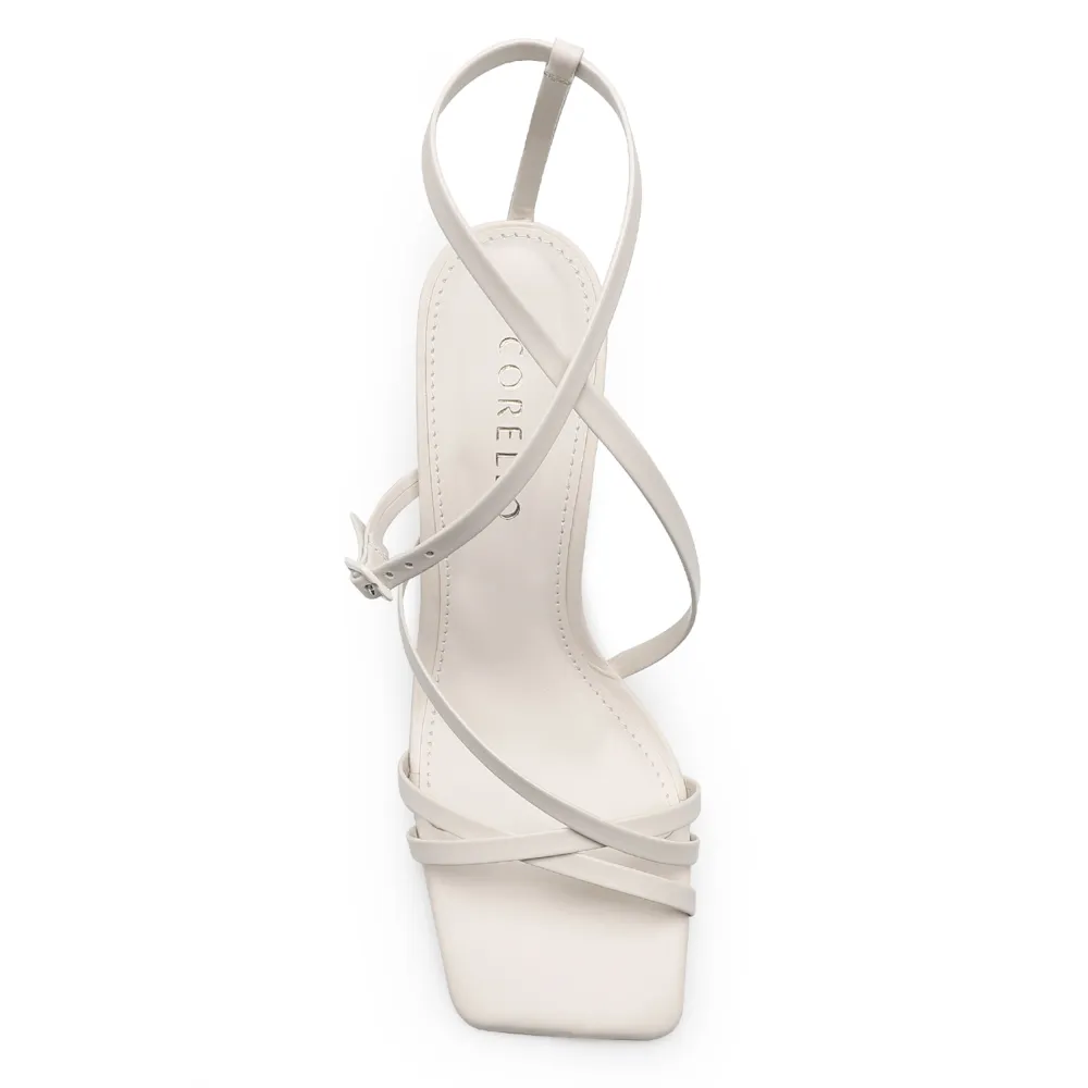 Sandália Feminina Tiras Couro Off White - imagem 5
