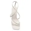 Sandália Feminina Tiras Couro Off White - imagem 5