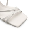 Sandália Feminina Tiras Couro Off White - imagem 6