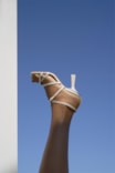 Sandália Feminina Tiras Couro Off White - imagem 7