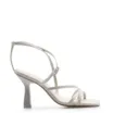 Sandália Feminina Tiras Couro Off White - imagem 2