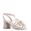 Sandália Flor Couro Off White - imagem 1