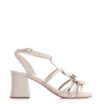 Sandália Flor Couro Off White - imagem 2