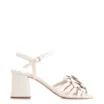Sandália Flor Couro Off White/Alt Off White - imagem 3