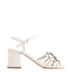 Sandália Flor Couro Off White/Alt Off White - imagem 3