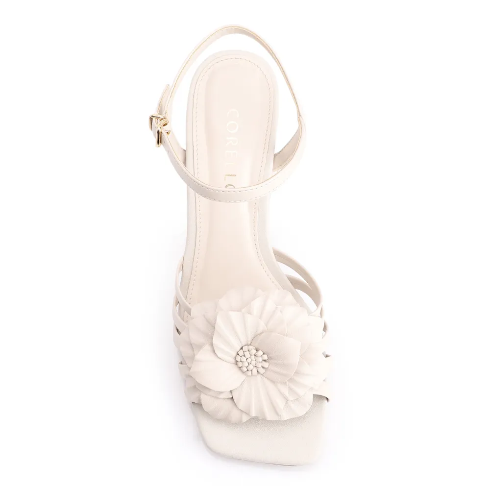 Sandália Flor Couro Off White/Alt Off White - imagem 6