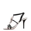 Sandália Flor Couro Preto/Off White - imagem 5