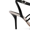 Sandália Flor Couro Preto/Off White - imagem 8