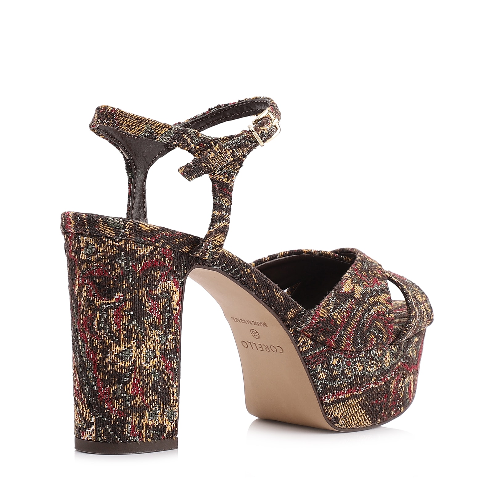 Sandália Jacquard Paisley