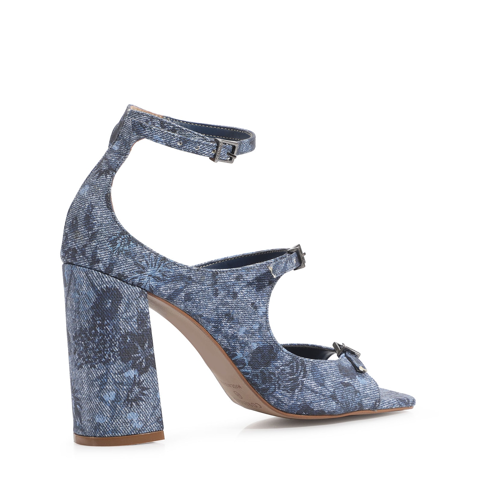Sandália Jeans Floral