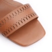 Sandália Laser Cut Couro Marrom - imagem 6