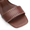 Sandália Laser Cut Couro Marrom - imagem 7
