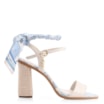 Sandália Lenço Couro Off White - imagem 3