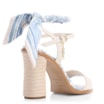 Sandália Lenço Couro Off White - imagem 4
