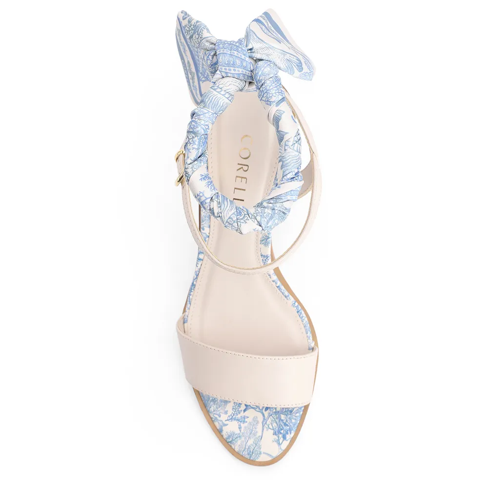 Sandália Lenço Couro Off White - imagem 6