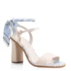 Sandália Lenço Couro Off White - imagem 1