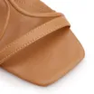 Sandália Marrom Claro Salto Bloco Médio Alt Pedra - imagem 6