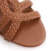 Sandália Marrom Claro Salto Bloco Médio Alt Transada - imagem 6