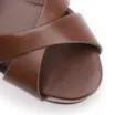 Sandália Marrom Salto Bloco Alto Alt Plataforma - imagem 6