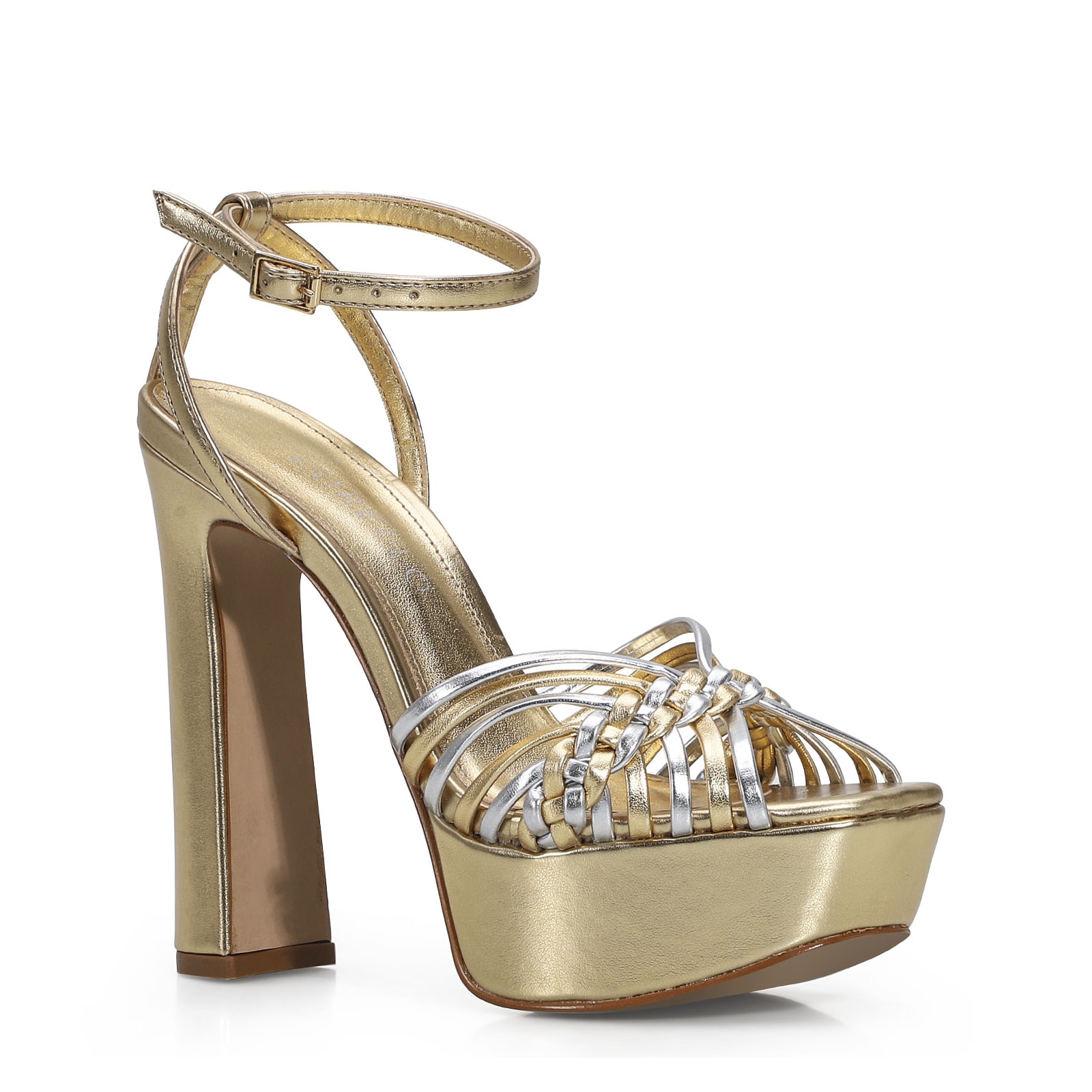 Sandália Meia Pata Alternativo Dourado/Prata