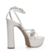 Sandália Meia Pata Alternativo Verniz Off White - imagem 4