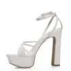 Sandália Meia Pata Alternativo Verniz Off White - imagem 5