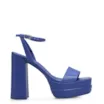 Sandália Meia Pata Inês Couro Azul - imagem 3