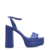 Sandália Meia Pata Inês Couro Azul - imagem 3