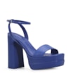 Sandália Meia Pata Inês Couro Azul - imagem 1