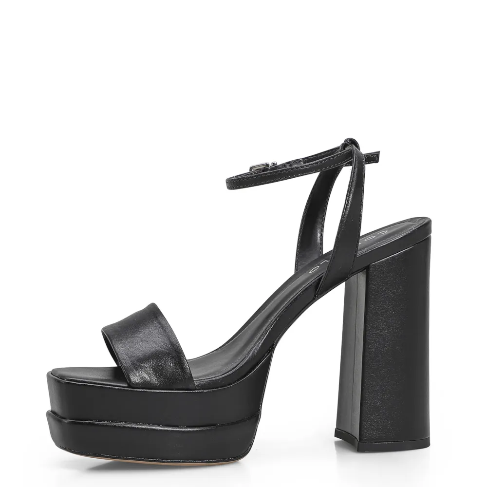 Sandália Meia Pata Inês Couro Preto - imagem 4