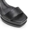 Sandália Meia Pata Inês Couro Preto - imagem 6