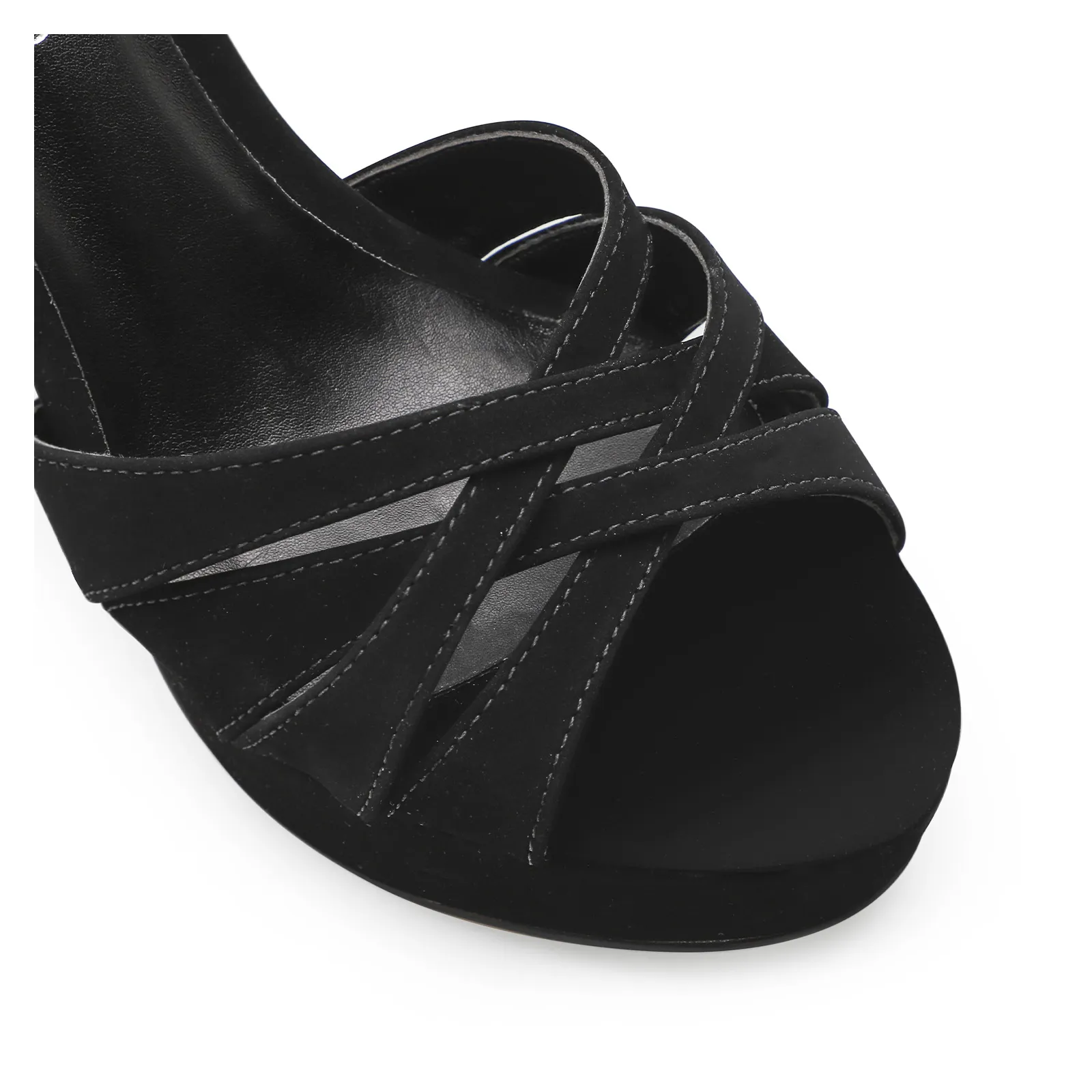 Sandália Meia Pata Nobuck Preto