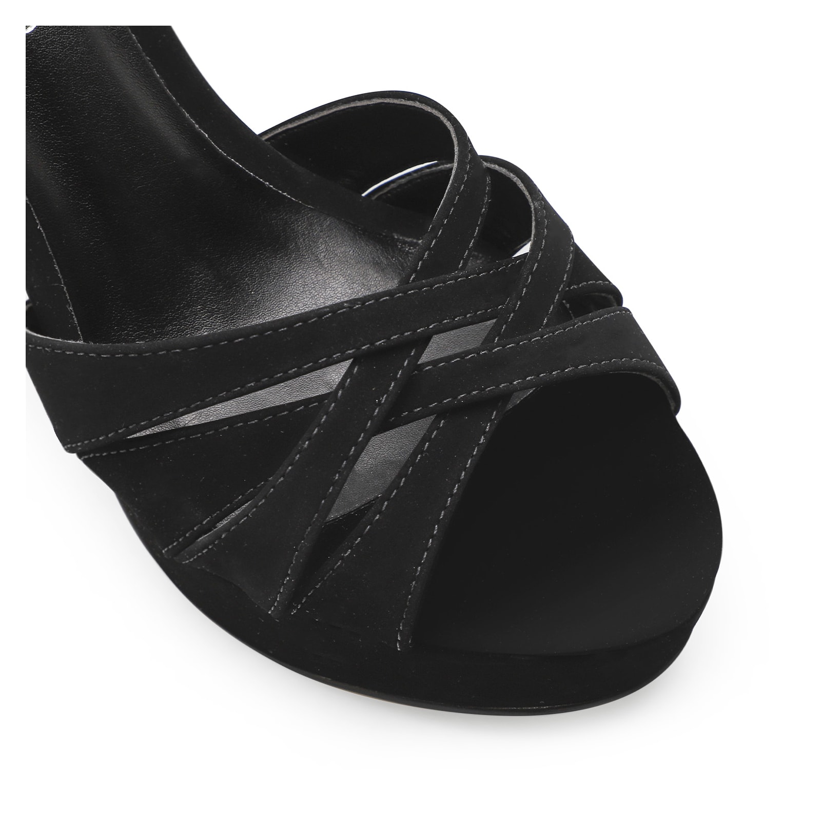 Sandália Meia Pata Nobuck Preto