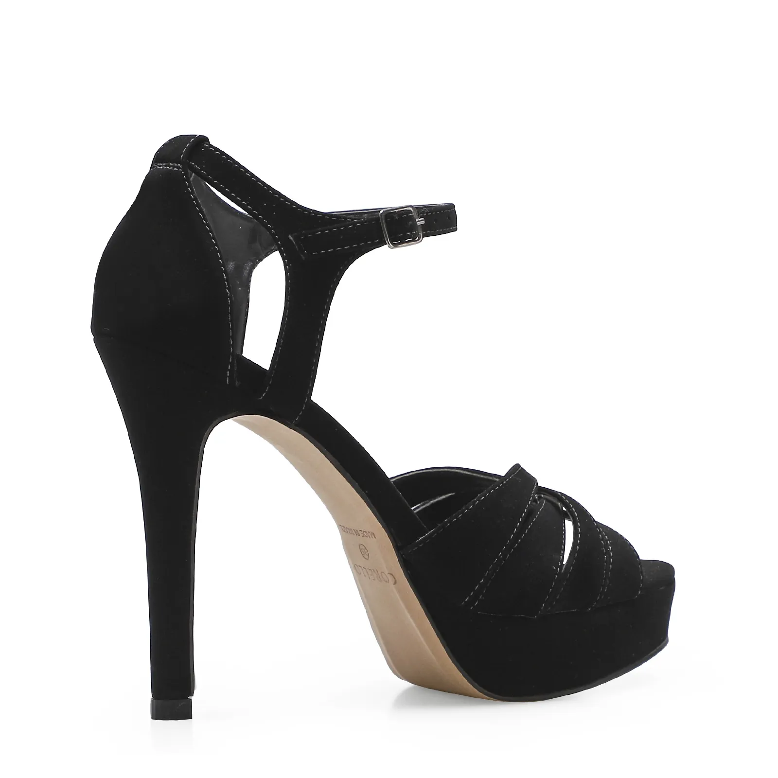 Sandália Meia Pata Nobuck Preto
