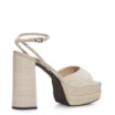 Sandália Meia Pata Ráfia/Verniz Bege - imagem 3