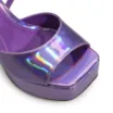 Sandália Meia Pata Roxo Holográfico - imagem 7