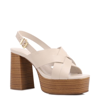 Off white Salto Bloco alto couro Plataforma