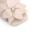 Sandália Off White Salto Bloco Médio Alt/Couro Aplique Flor - imagem 6
